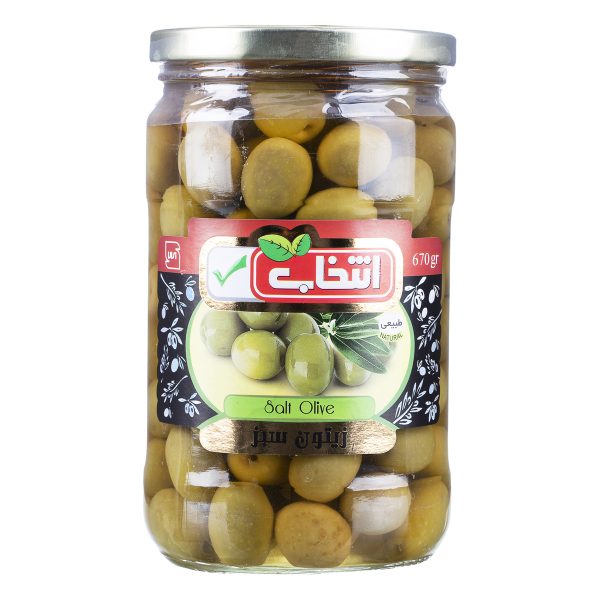 زیتون سبز 670 گرمی انتخاب
