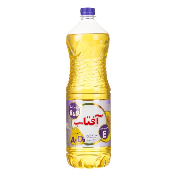 روغن آفتابگردان حاوی امگا شش و نه 1500 میلی لیتری آفتاب