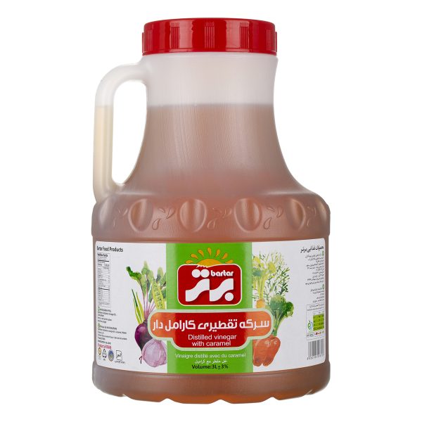 سرکه تقطیری کارامل دار 3000 میلی لیتری برتر