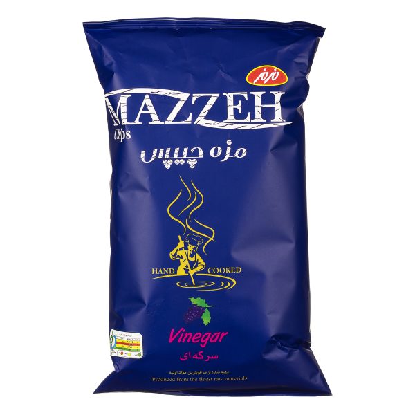 مزه چیپس سرکه ای 120 گرمی مزمز