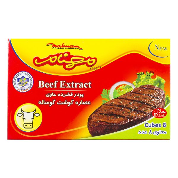 پودر فشرده حاوی عصاره گوشت گوساله 8 عددی مهنام