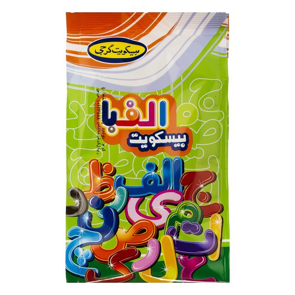 بیسکویت الفبا فارسی 100 گرمی گرجی