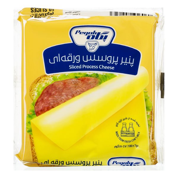 پنیر پروسس ورقه ای 180 گرمی پگاه