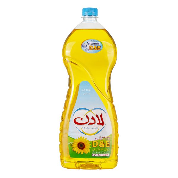 روغن آفتابگردان مخصوص پخت و پز و سالاد حاوی امگا شش و نه 1.5 لیتری لادن