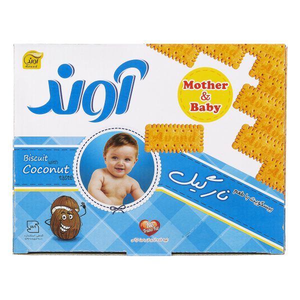 بیسکویت با طعم نارگیل 1140 گرمی آوند