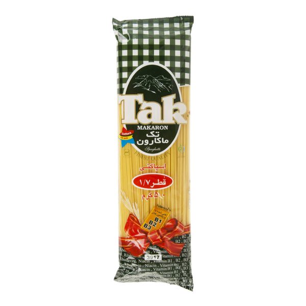اسپاگتی 1.7 غنی شده 500 گرمی تک‌ماکارون