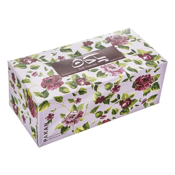 دستمال کاغذی سه لایه 100 برگ پاکان