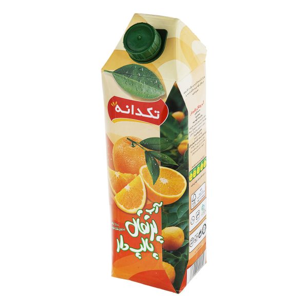 آب پرتقال پالپ‌دار 1 لیتری تکدانه