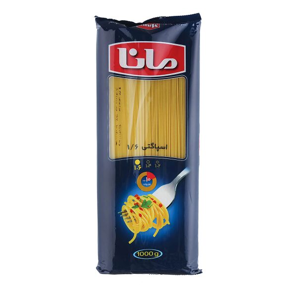 اسپاگتی 1.6 - 1000 گرمی مانا