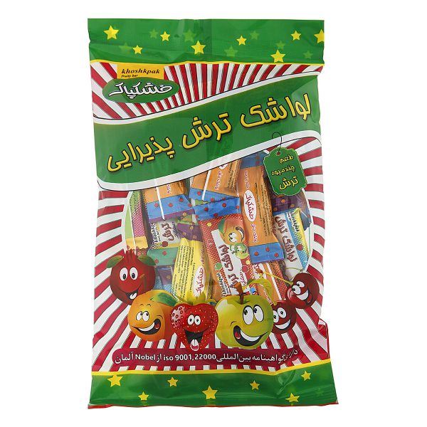 لواشک پذیرایی چند میوه 300 گرمی خشکپاک