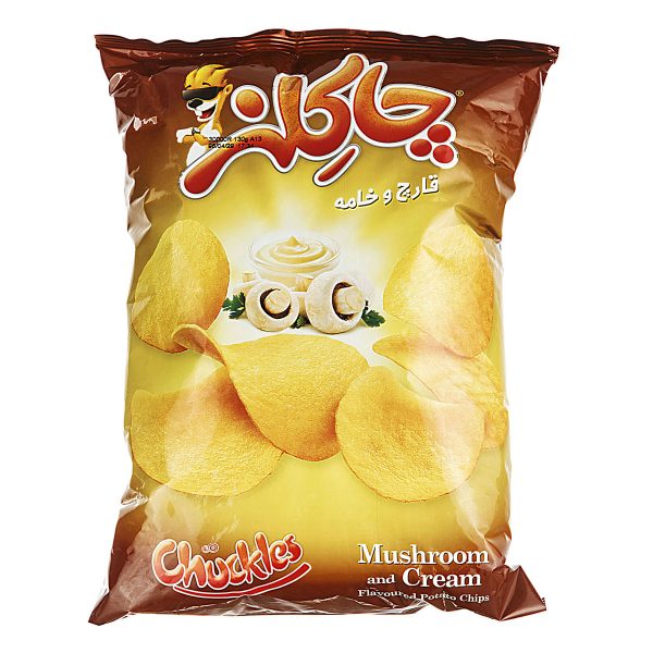چیپس با طعم قارچ و خامه 130 گرمی چاکلز