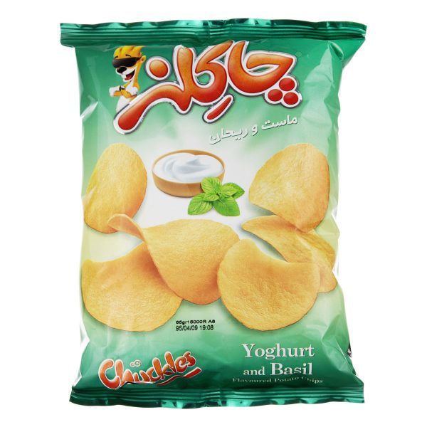 چیپس با طعم ماست و ریحان 65 گرمی چاکلز