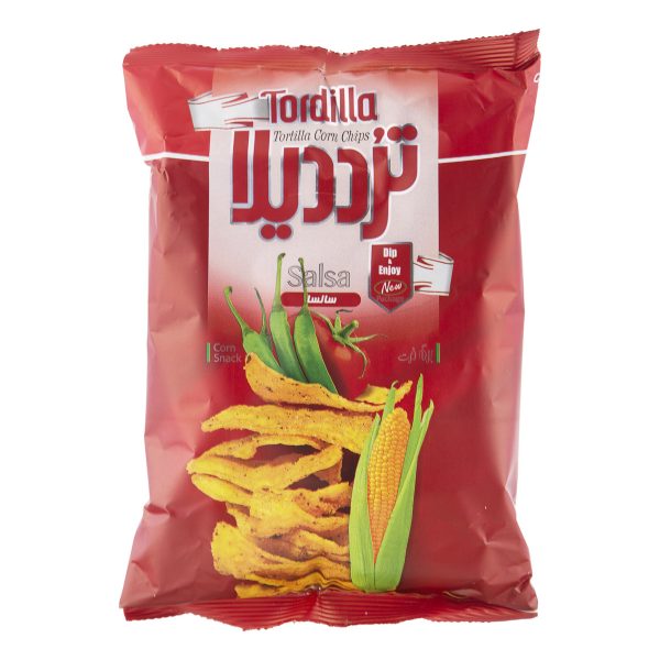 چیپس برگ ذرت سالسا 80 گرمی ترددیلا