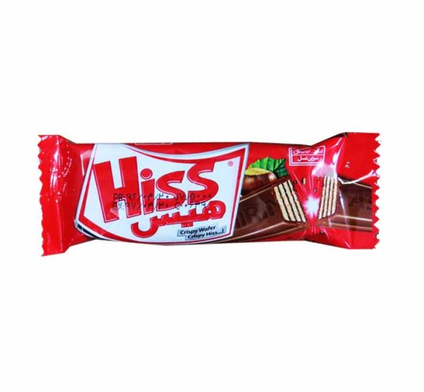 شیرین عسل هیس شکلات شیری با مغز ویفر با حجم ۲۰ گرم