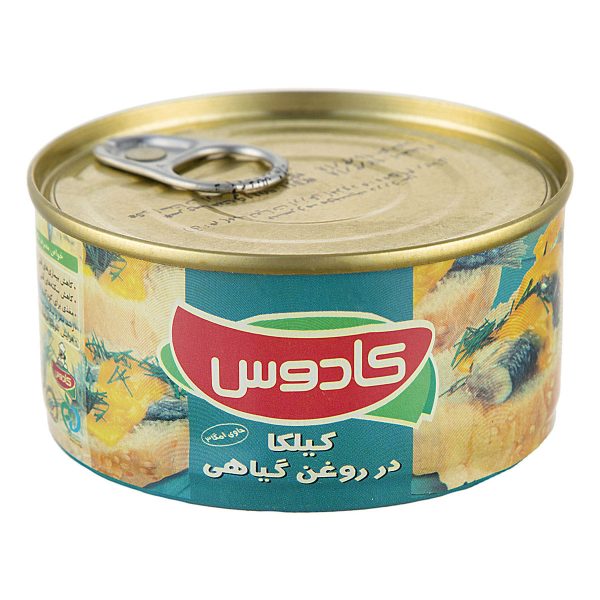 کنسرو ماهی کیلکا در روغن گیاهی 180 گرمی کادوس