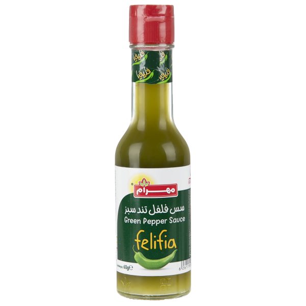 مهرام سس فلفل تند سبز فلیفیا ۶۰ گرم