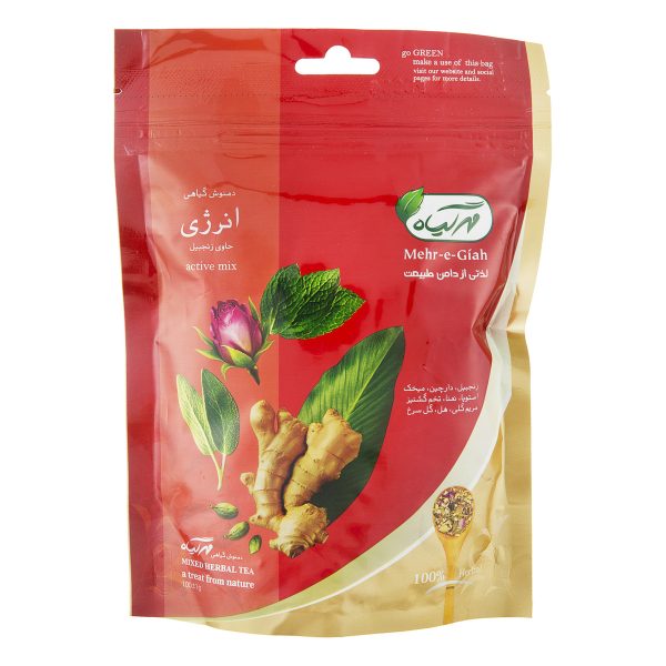 دمنوش زنجبیل (انرژی) پاکتی 75 گرمی مهرگیاه