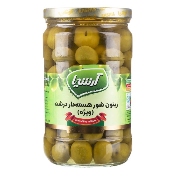 آرشیا زیتون سبز شور با هسته ویژه ۶۶۰ گرمی