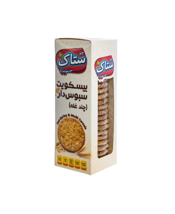 ستاک بیسکویت سبوس دار چند غله ۳۵۰ گرمی