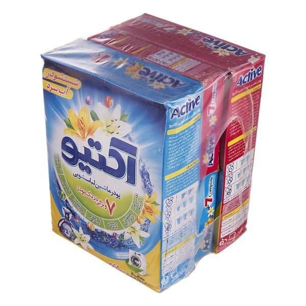پک 4 عددی پودر ماشین لباسشویی اکتیو