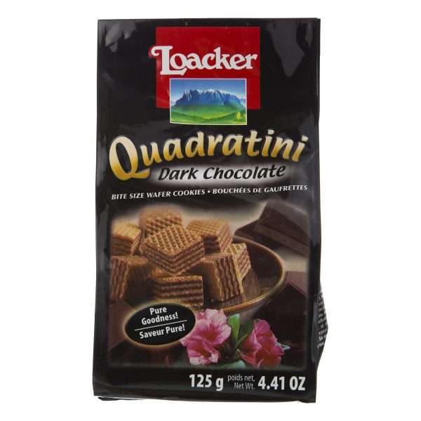 ویفر کوادراتینی شکلات تلخ 125 گرمی لوکر