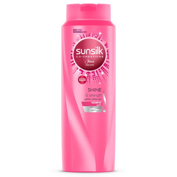 Sunsilk سان سیلک شامپو موهای معمولی Shine And Strength حجم ۶۰۰ میلی لیتری