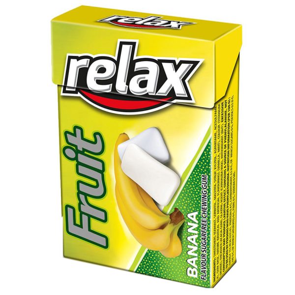 آدامس میوه ای relax Fruit ریلکس با طعم موزی 21 گرمی