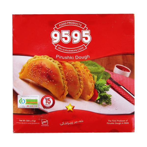 خمیر پیراشکی (منجمد) 9595 بسته 15 عددی 500 گرمی