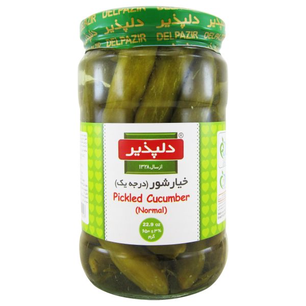 خیارشور درجه یک دلپذیر 650 گرمی
