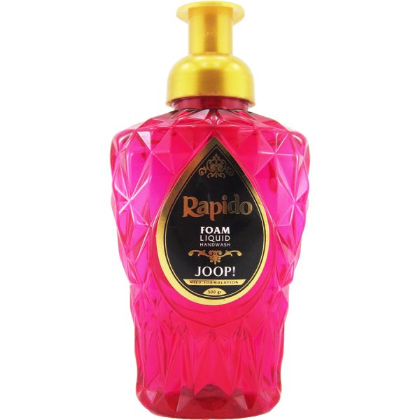 مایع دستشویی لوکس فومی صورتی با رایحه !JOOP راپیدو 500 گرمی