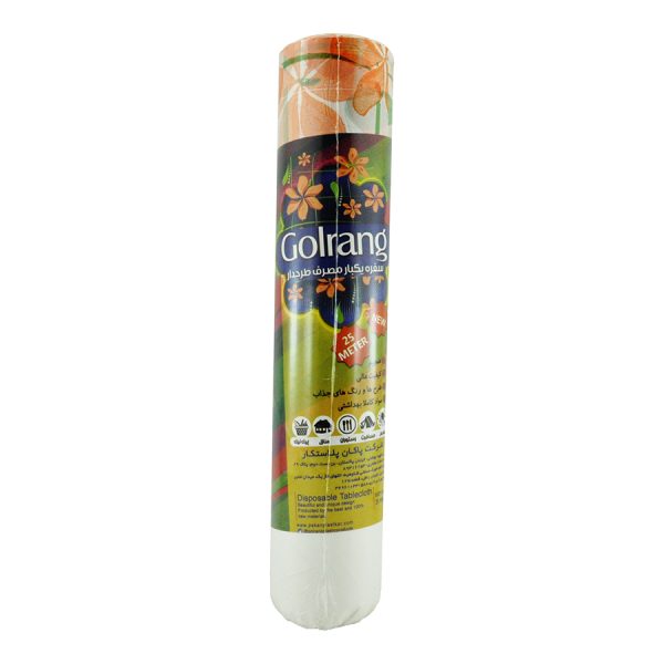 سفره یکبار مصرف طرح دار ضخیم 25 متری گلرنگ