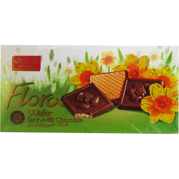 شکلات شیری ویفر دار Flora فلورا شیرین عسل 220 گرمی