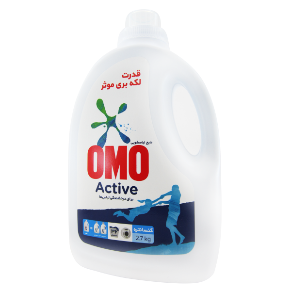 مایع لباسشویی کنسانتره امو OMO Active سفید 2700 میلی لیتری