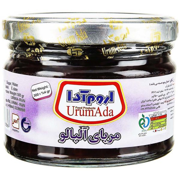مربا آلبالو شیشه ای اروم آدا 300 گرمی