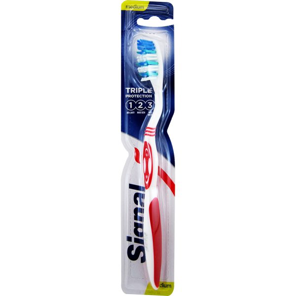 مسواک TRIPLE PROTECTION سیگنال Signal سایز M بسته 1 عددی