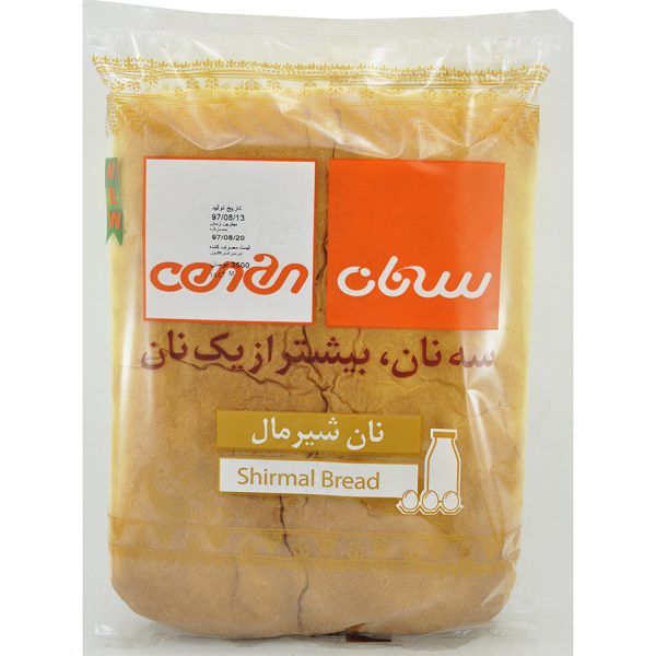 نان شیرمال سه نان 340 گرمی