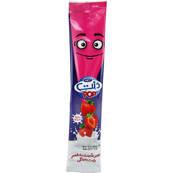 دسر Danette POP دنت پاپ شیری حاوی ویتامین A و D3 توت فرنگی 6 بسته 30 گرمی