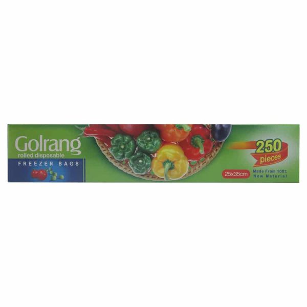 کیسه فریزر رولی پرفراژ گلرنگ 250 عددی