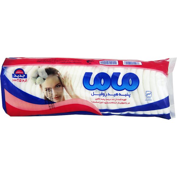 پنبه هیدروفیل صد در صد طبیعی و خالص ماما 100 گرمی