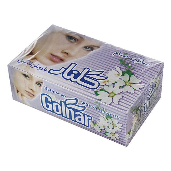 صابون روغن نارگیل با رایحه گلهای بهاری سفید گلنار ۶ عددی